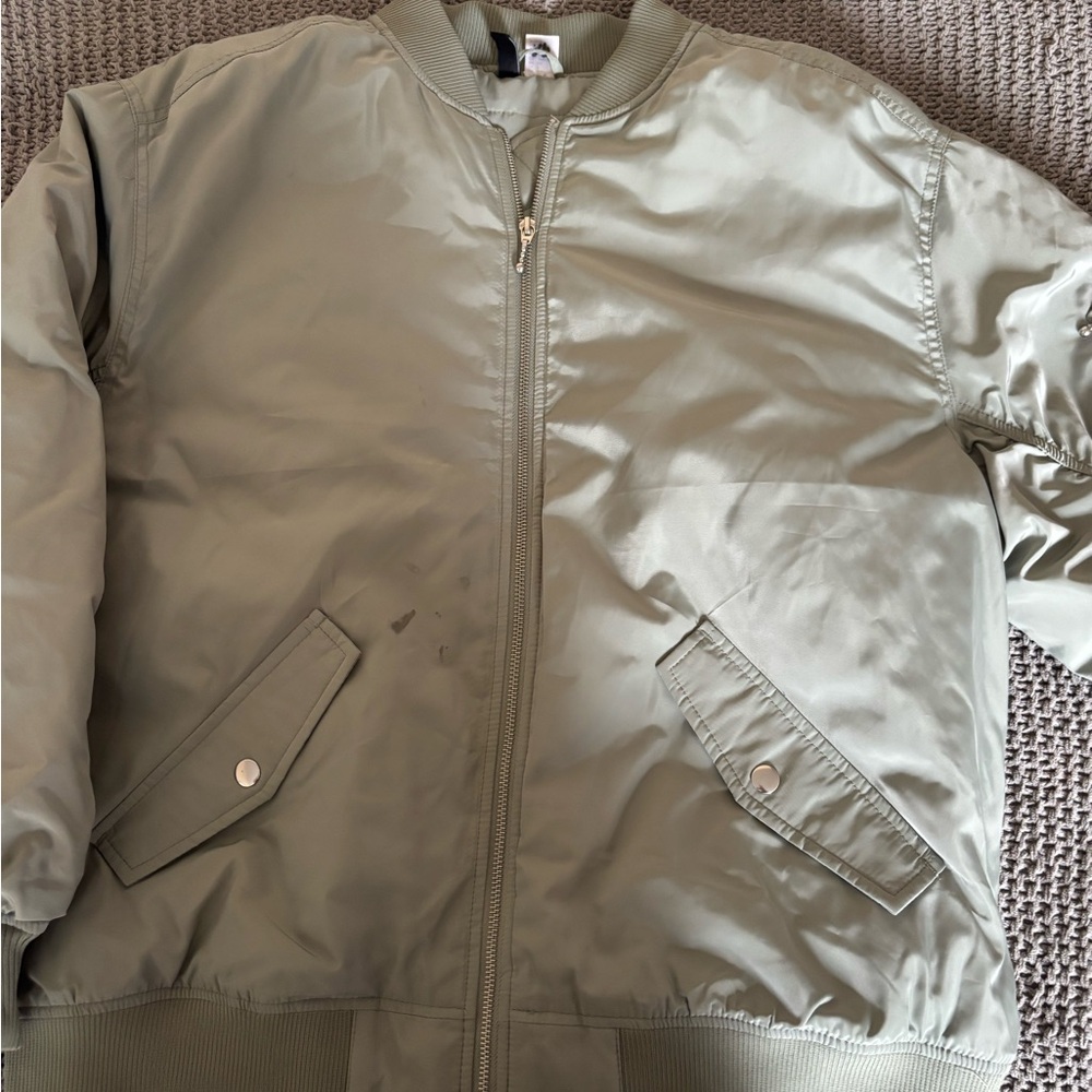 Women’s Olive Bomber Jacket